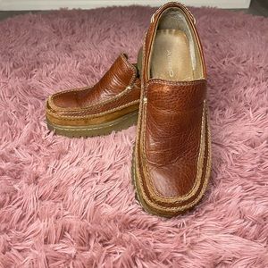 Women’s Aldo size 38 brown platform loafer